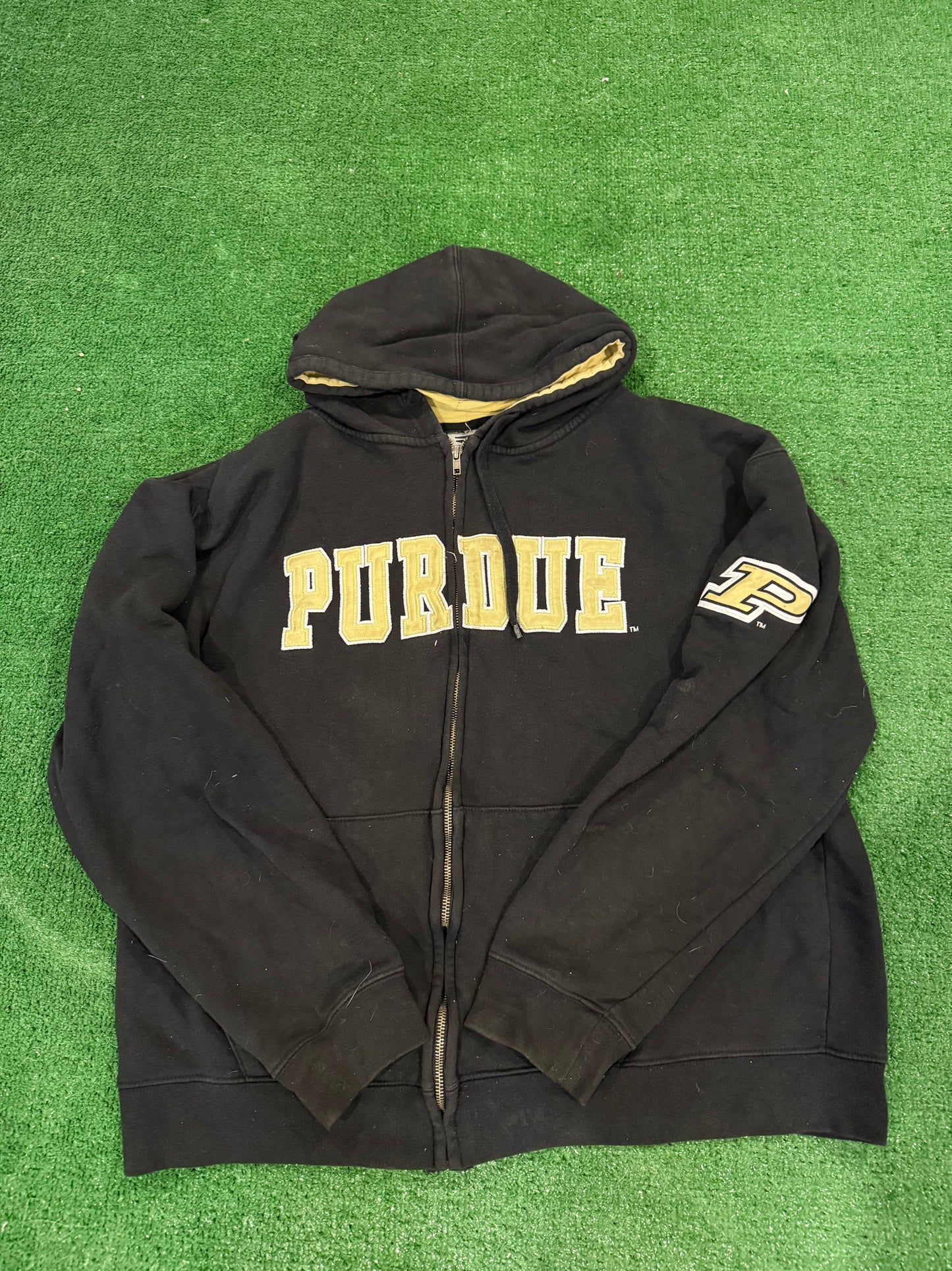 Vtg Purdue Zip Up Jacket - 2XL